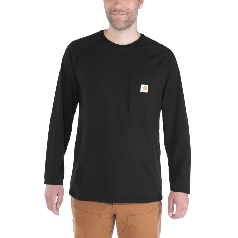 Carhartt force långärmad t-shirt med bröstficka