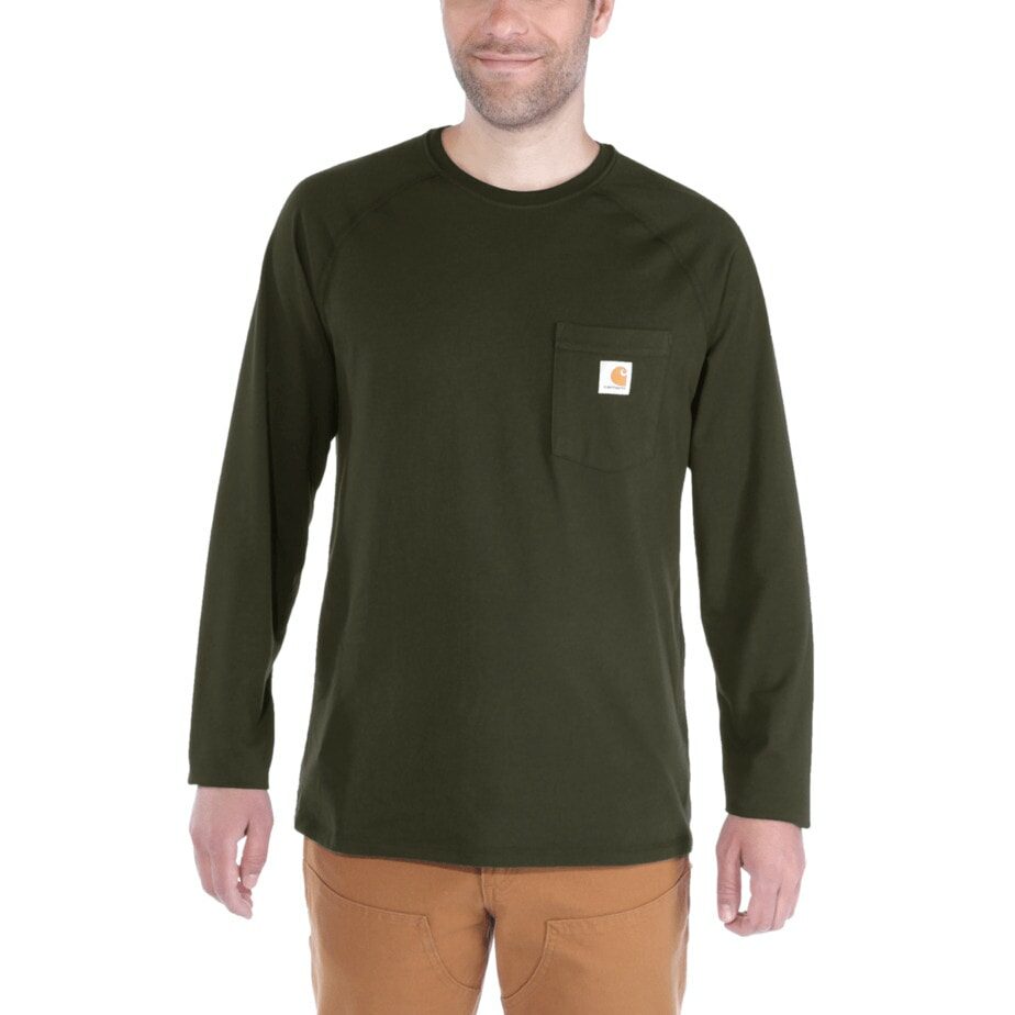 Carhartt force långärmad t-shirt med bröstficka - Image 3
