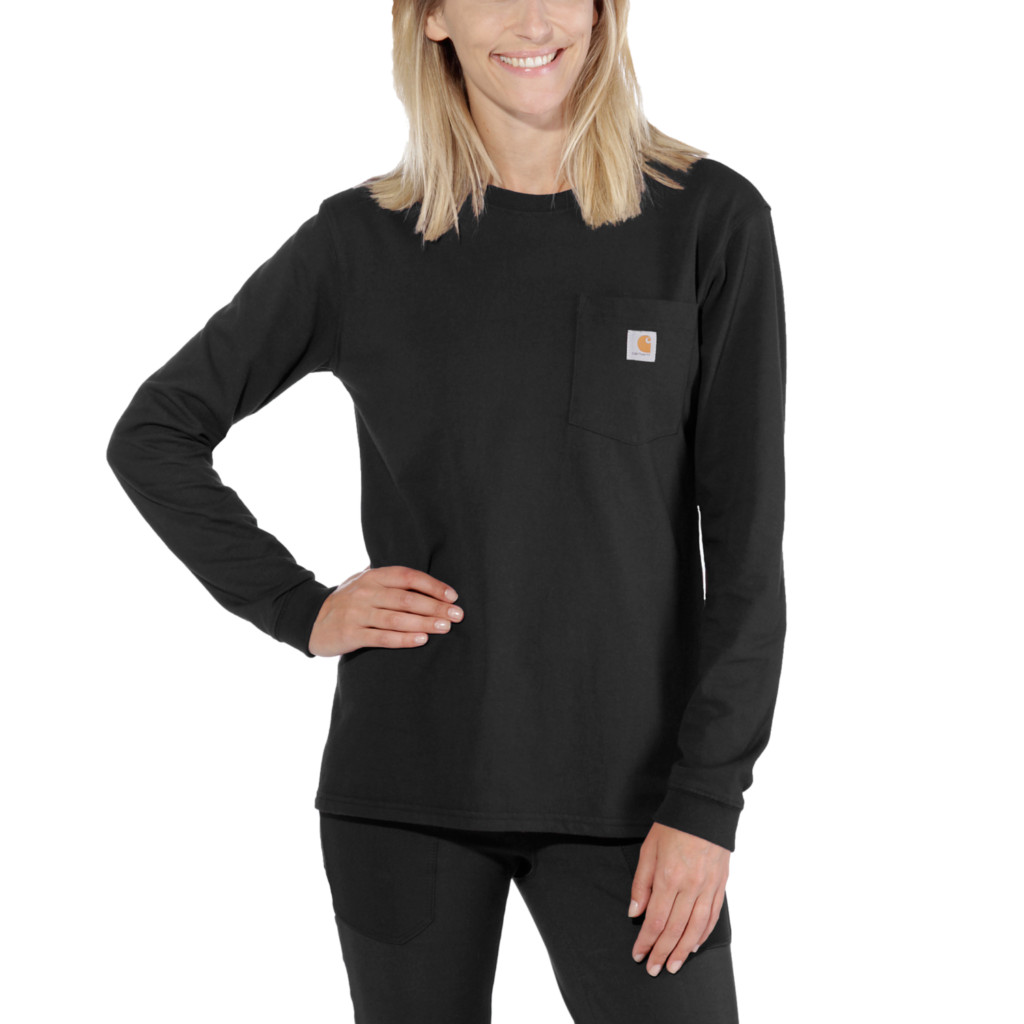Carhartt långärmad t-shirt med bröstficka