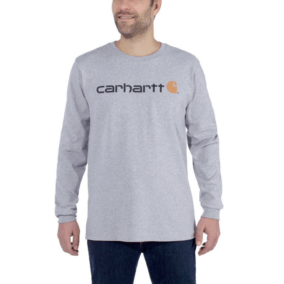 Carhartt långärmad core logo t-shirt - Image 3