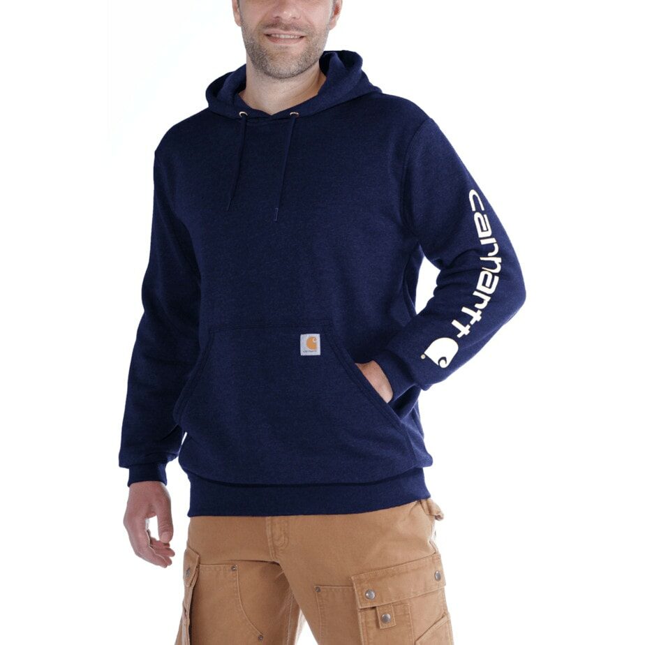 Carhartt sleeve logo sweatshirt med luva - Image 3