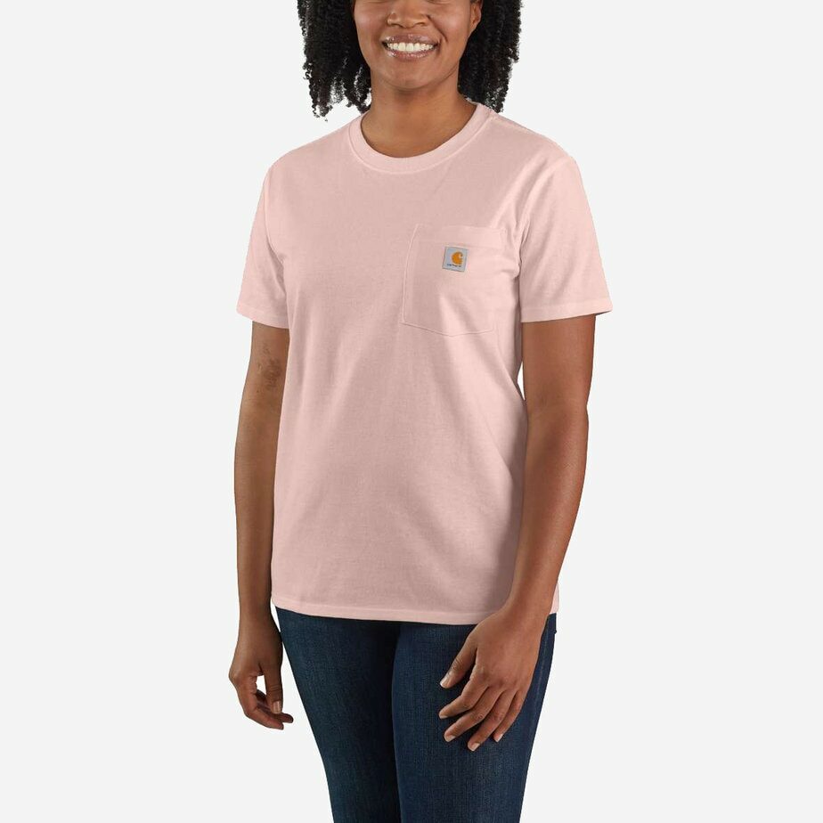 Carhartt t-shirt med brystlomme til kvinder