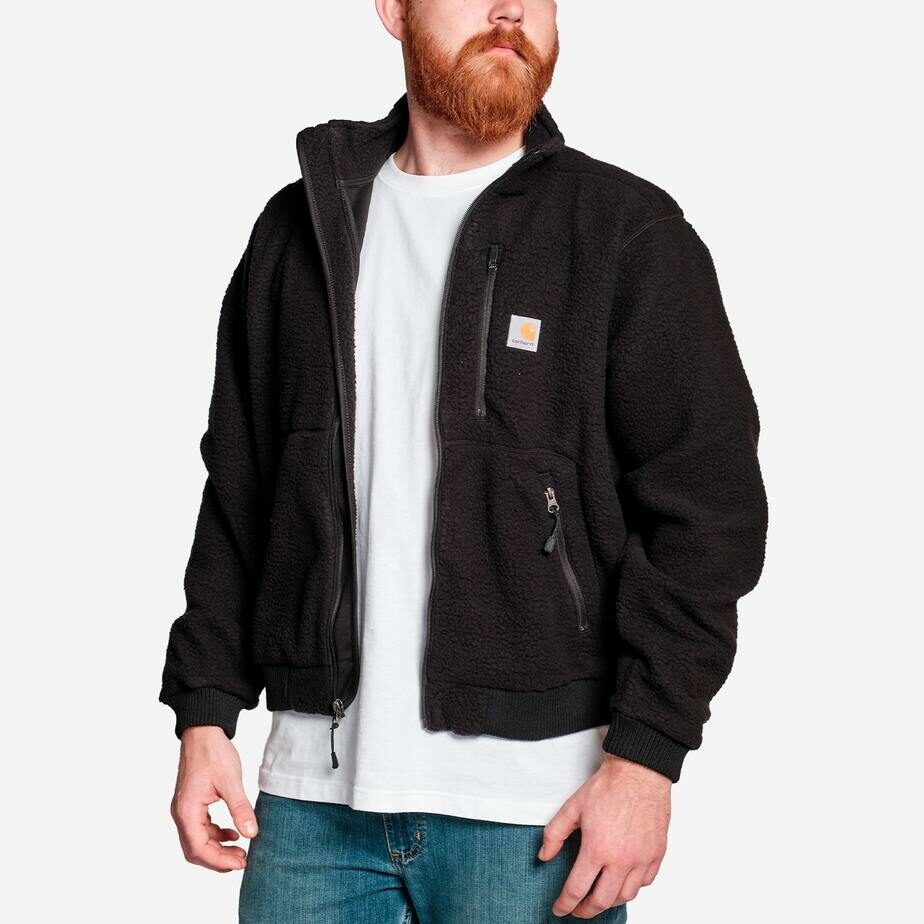 carhartt_relaxed_fit_fleece_jacka_svart_herr_104588n04_ front