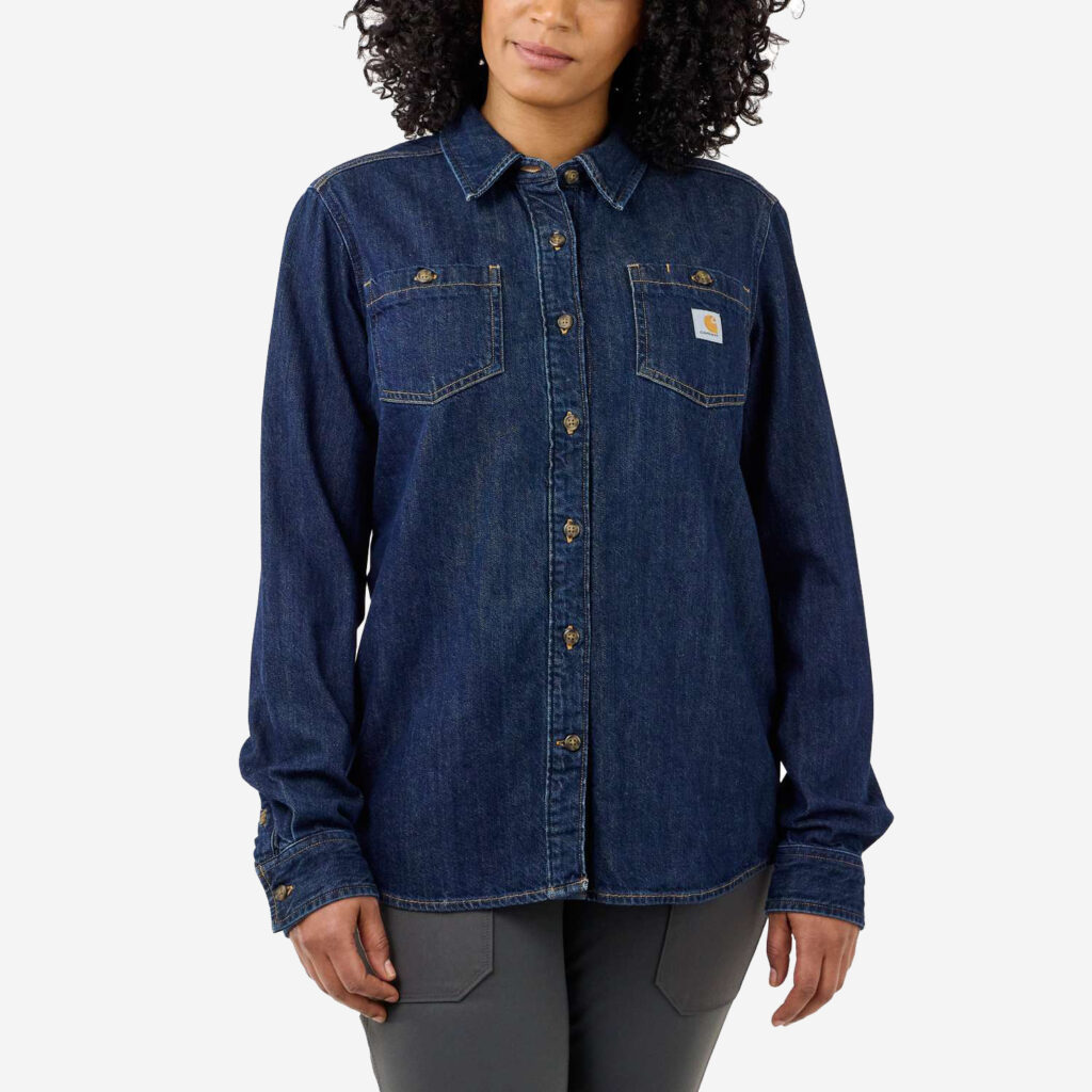 Carhartt denim skjorta till kvinnor