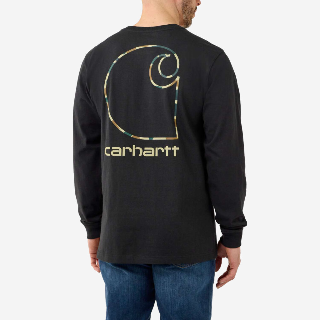 Carhartt långärmad t-shirt med camo-tryck