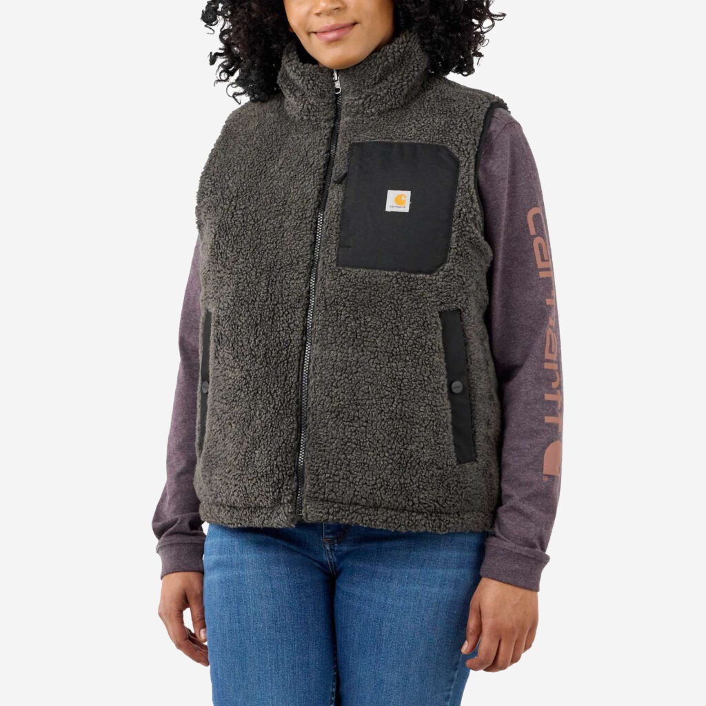 Carhartt vattenavvisande sherpa fodrad väst för kvinnor.