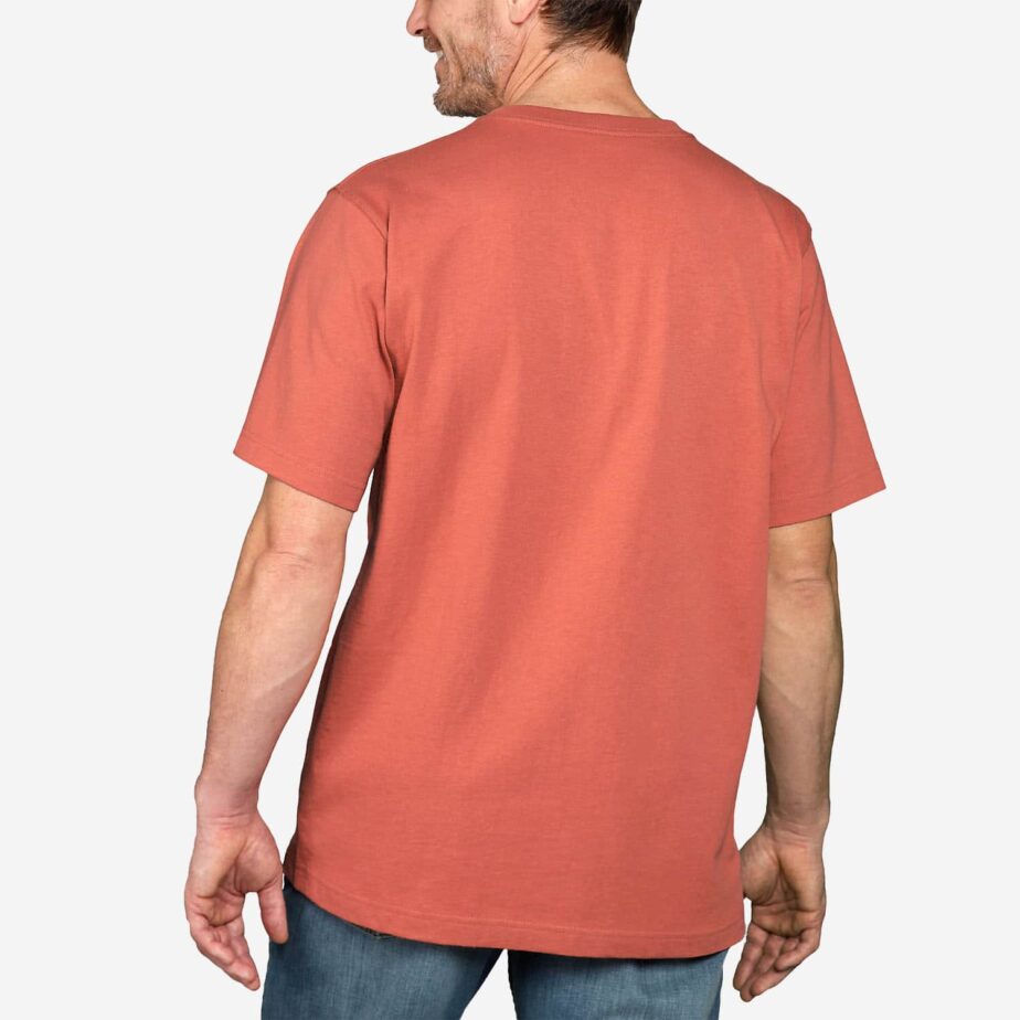 Carhartt krafig kortærmet t-shirt med logotryk i orange