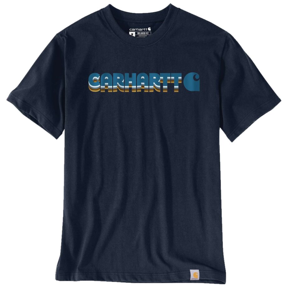 CARHARTT IRVINE RELAXED LAYERED LOGO T-SHIRT