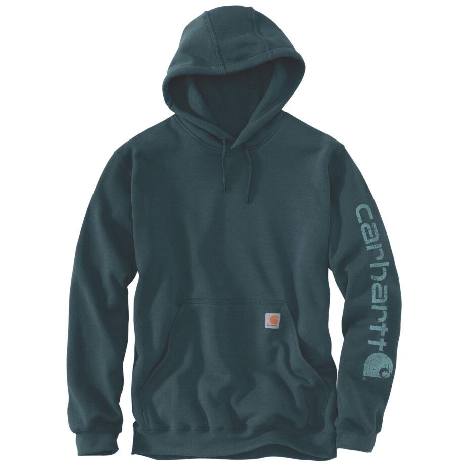 Carhartt sleeve logo sweatshirt med luva