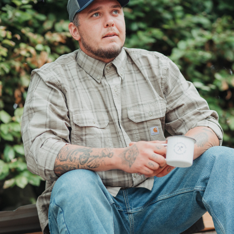 CARHARTT LOOSE FIT RUTIG SKJORTA
